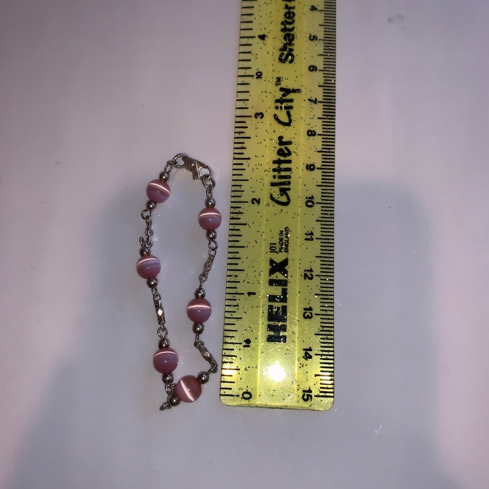 Pink ball bracelet - Picture 4 of 4